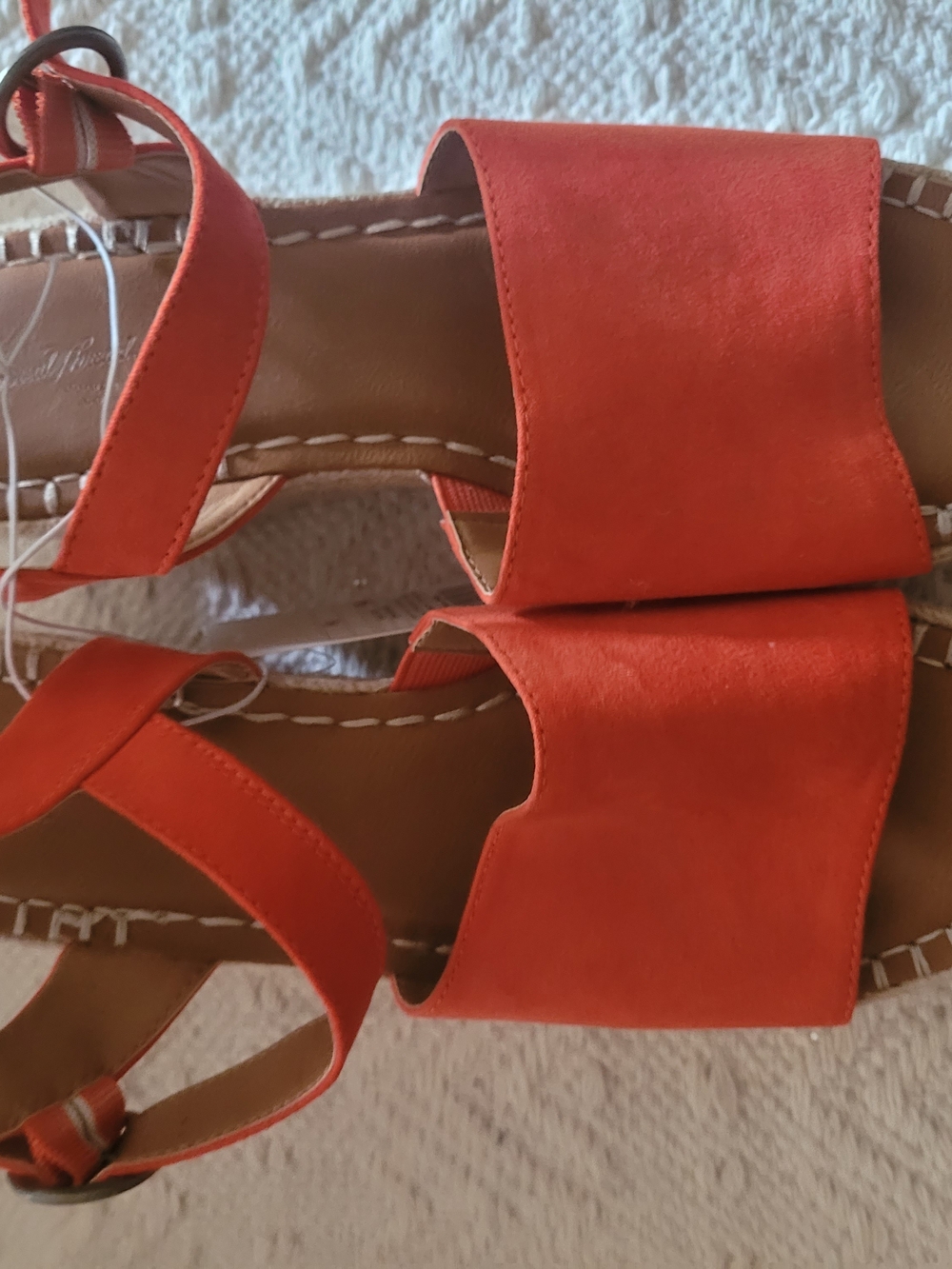 Universal Thread Orange Wedge Sandals